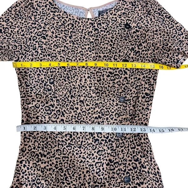 Reformation Katie leopard print mini dress EUC - Image 12