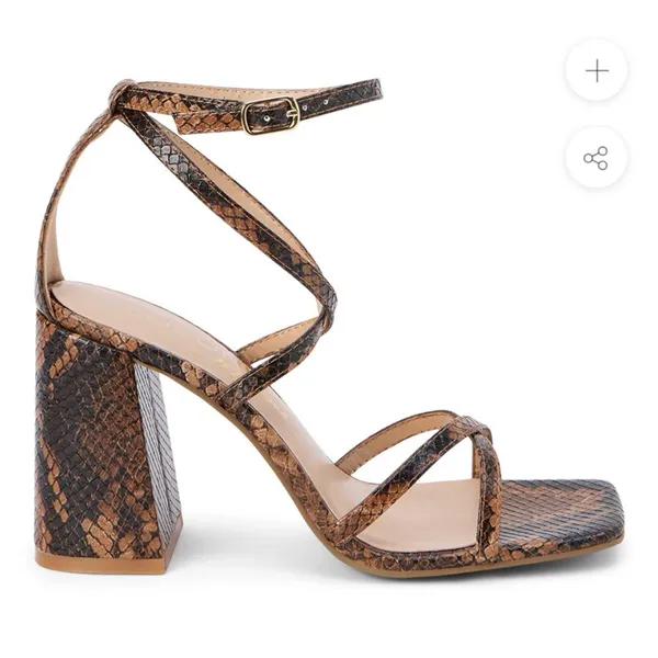 Coconuts by Matisse Brown Snake Print Heels - Image 3