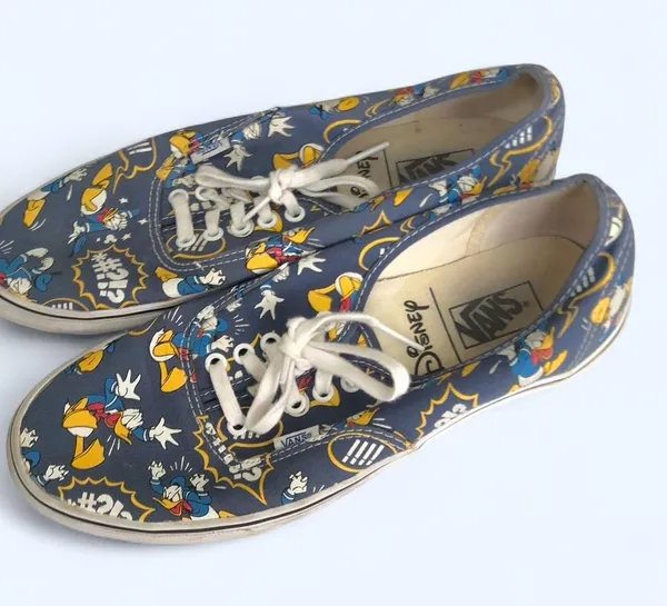 RARE Vans x Disney Donald Duck Authentic Sneakers Limited Edition US Men 10 - Image 5