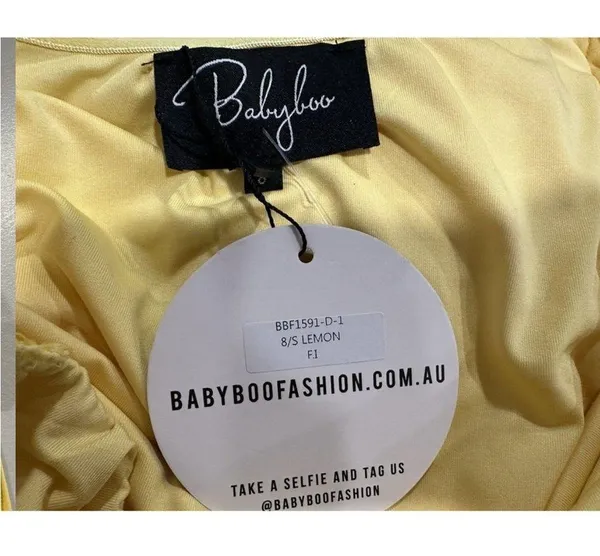 Baby Boo Samantha Dress in Yellow Size 8 - Image 6