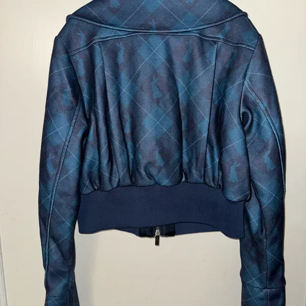 Maeve Blue Bomber Jacket with Structured Design - Image 10