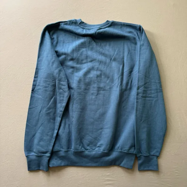 Basic Blue Crewneck Sweatshirt - Image 5