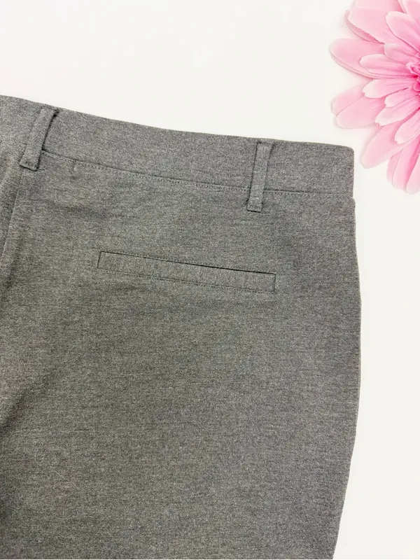 Quince Ultra-Stretch Ponte Straight Leg Pants Charcoal Grey Office - Image 8