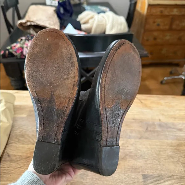 Frye Black Leather Ankle Booties - Image 4