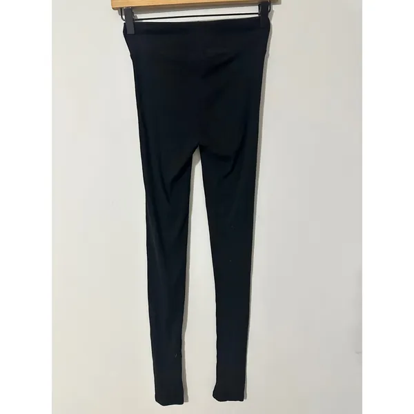 Michael Stars‎ Black Ribbed High Waist Leggings Pants Size XS - Image 5