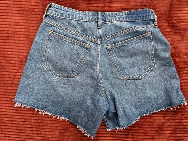 Abercrombie Distressed Jean Shorts High-Rise - Image 2