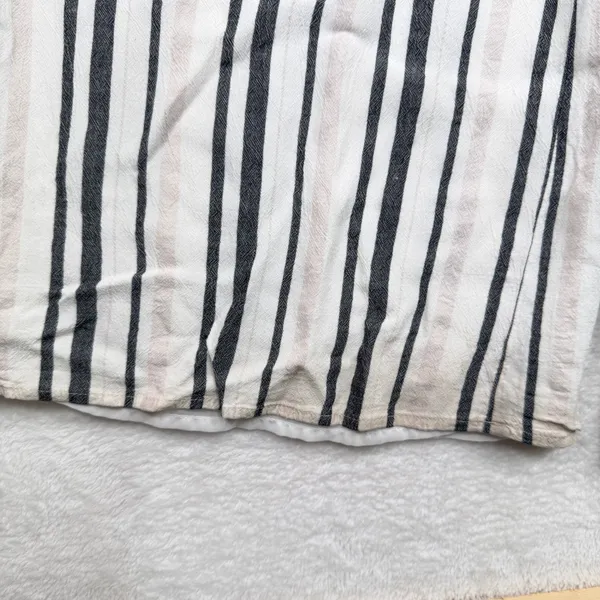 American Eagle Medium Wide Leg Pants Palazzo Flowy Striped Boho Coastal Beachy - Image 4
