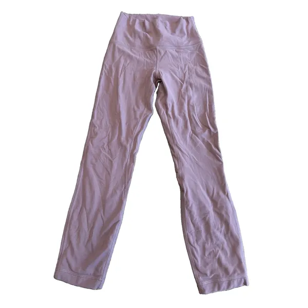 Lululemon Align High Rise Crop 23" Size 4 Dusty Mauve LW6BGLS Yoga Leggings - Image 2