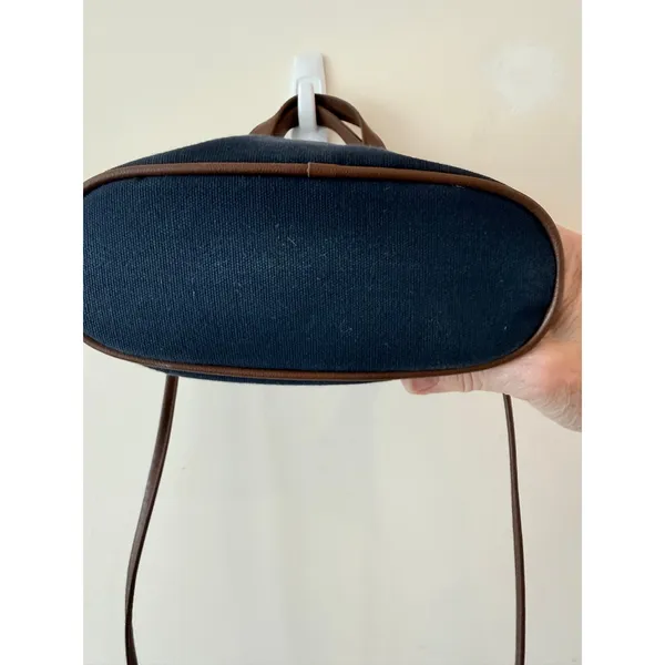 Etienne Aigner Crossbody Bag Women's Blue Detachable Strap Lightweight Leather - Image 5