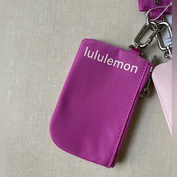 Lululemon Dual Pouch Wristlet - Pow Pink Tone/Flush Pink - Image 2