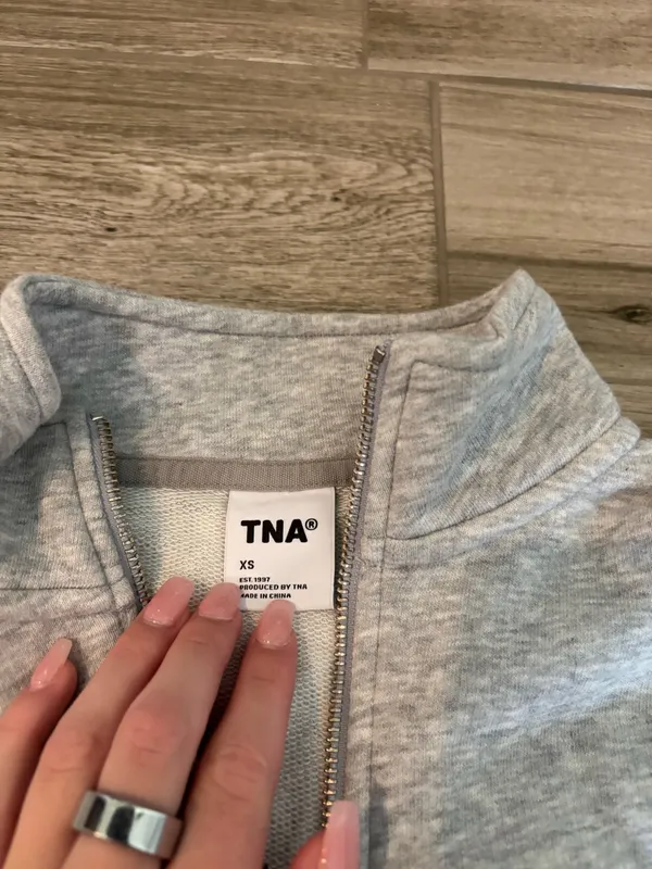 TNA Crop Aritzia 1/4 Zip Sweatshirt - Image 2