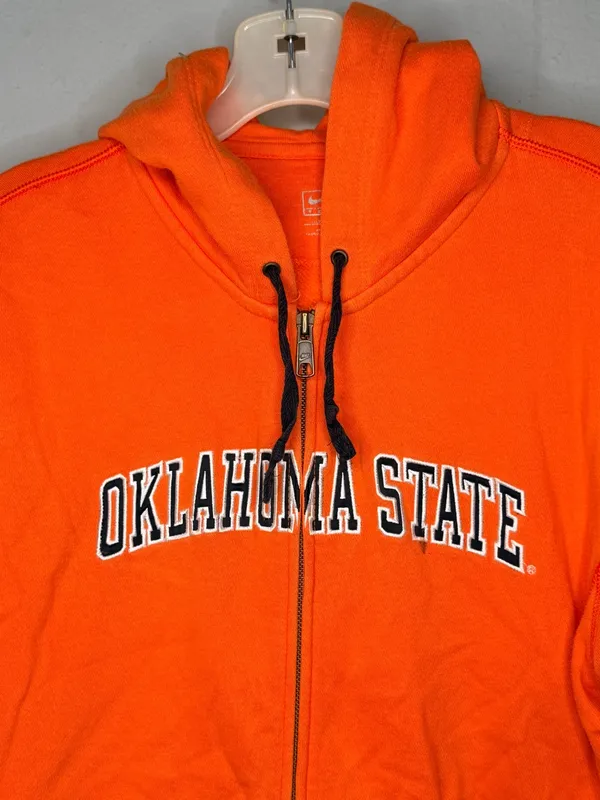 Nike Team Oklahoma State Zip Hoody Jacket - Image 2