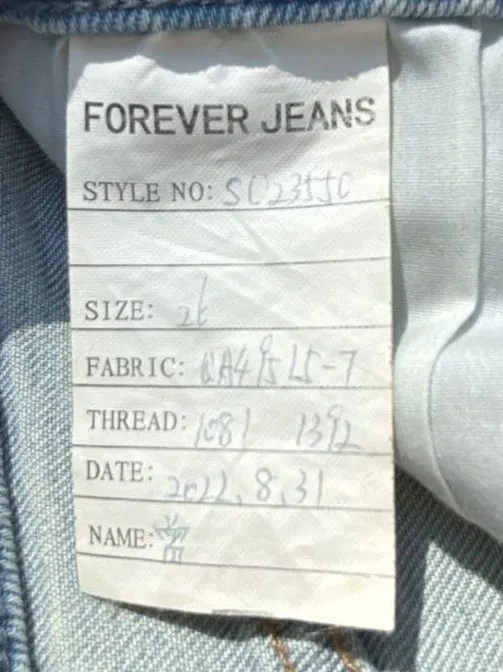Pistola Forever Jeans Light Wash Distressed Straight Leg Denim - Image 3
