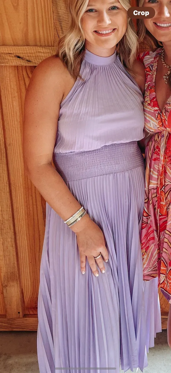 Vestique Lilac Midi Dress - Image 5