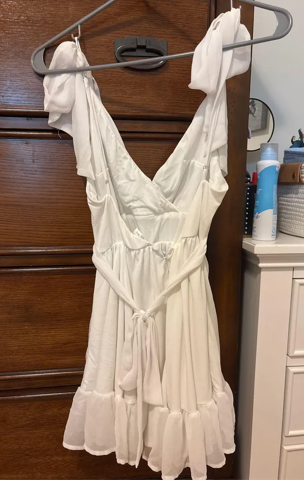 Lucy in the Sky Mini Dress White - Image 2