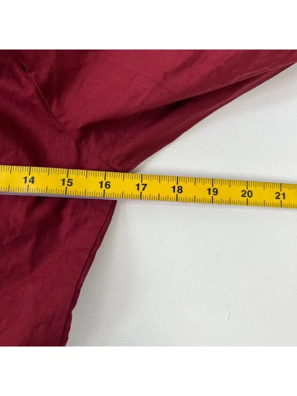 NWOT Farm Rio Cotton Long Sleeve Bow Tie Open Back Mini Dress Red Sz S - Image 12