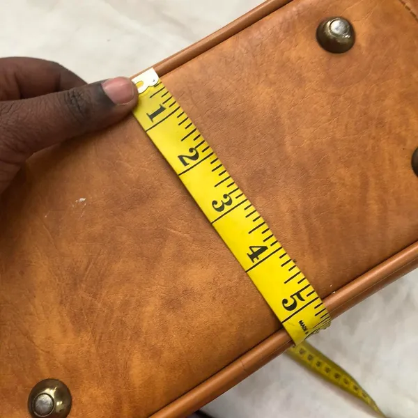 Vintage Unisex Brown Genuine leather shoulder laptop crossbody messenger weekender duffle bag purse - Image 7