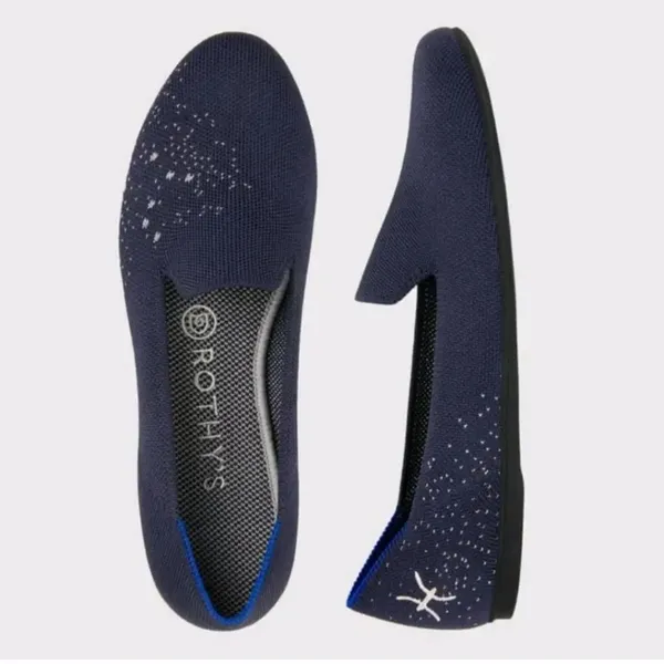 NWOB Rothy's Navy Blue Pisces Loafer Shoes - Image 2