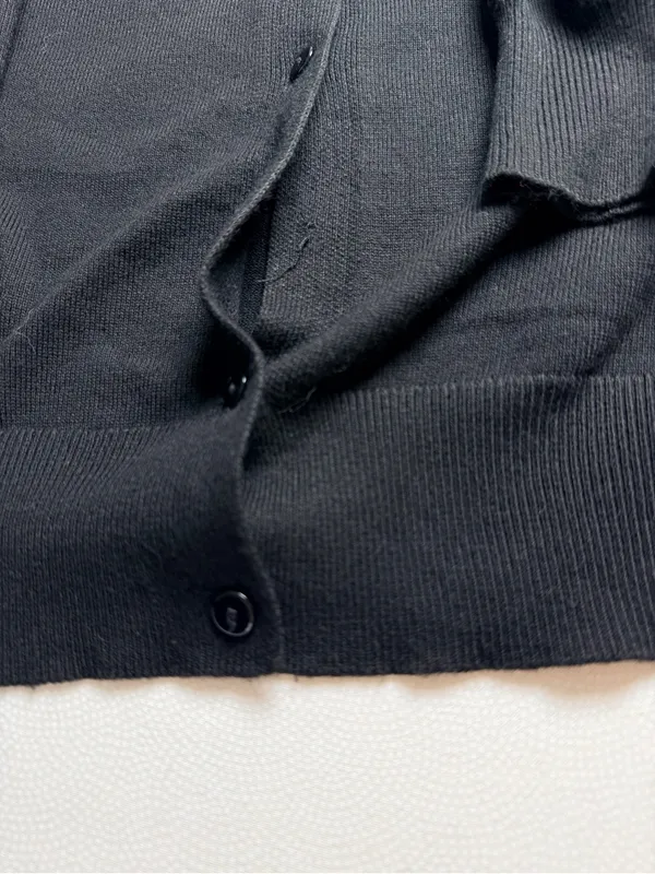 Grace Karin Women’s Small Black Button Front Cardigan Sweater Viscose Knit - Image 11