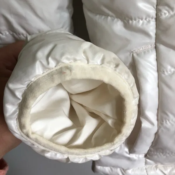 White Puffer Coat Sz M - Image 5