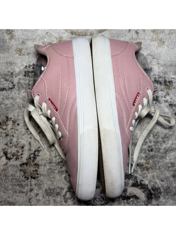 Levi’s Sneakers Leather Salmon 8.5 M Women Lace Up Shoes Pink Retro Vibes - Image 5