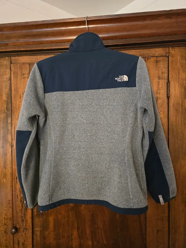 O The North Face Women’s Fleece Jacket - Light Blue/grey Large - Image 5