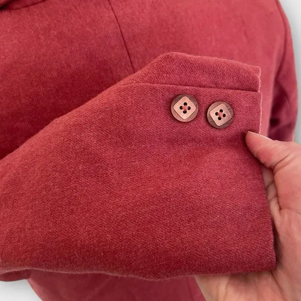 Vintage 50s Pendleton Wool Blazer Jacket Women’s Size 6/8 Rosewood Pink Preppy - Image 14