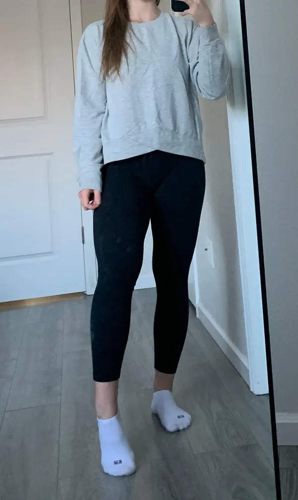 Zella Grey Crewneck Sweatshirt Pullover - Image 2
