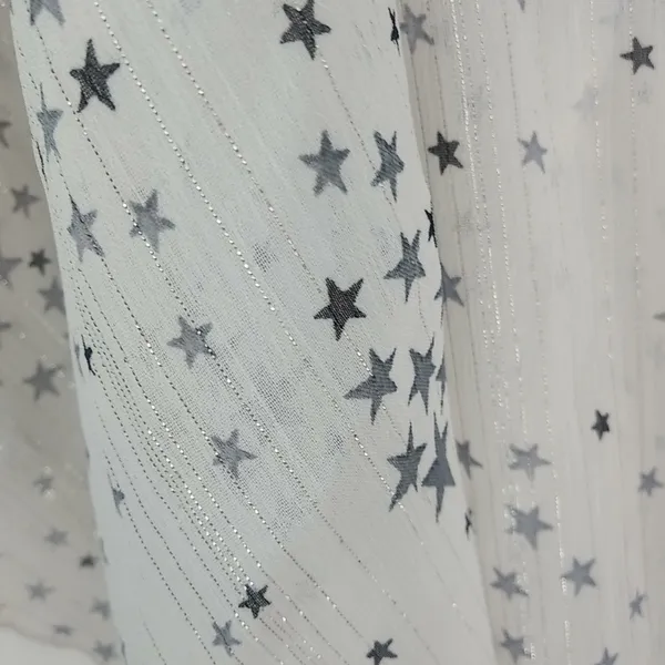 Studio Y L Whimseygoth White Silver Stars Beaded Top - Image 7