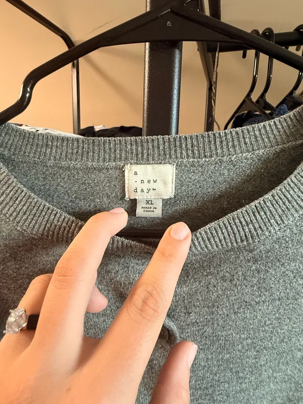 A New Day Gray Knit Sweater - Image 2