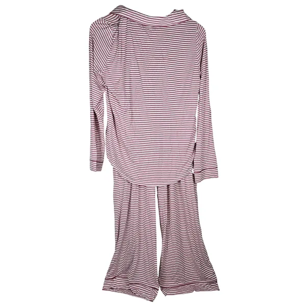 Gap Body Forever Favorite Pajama Set Rose Stripe Modal Spandex Medium NEW - Image 3