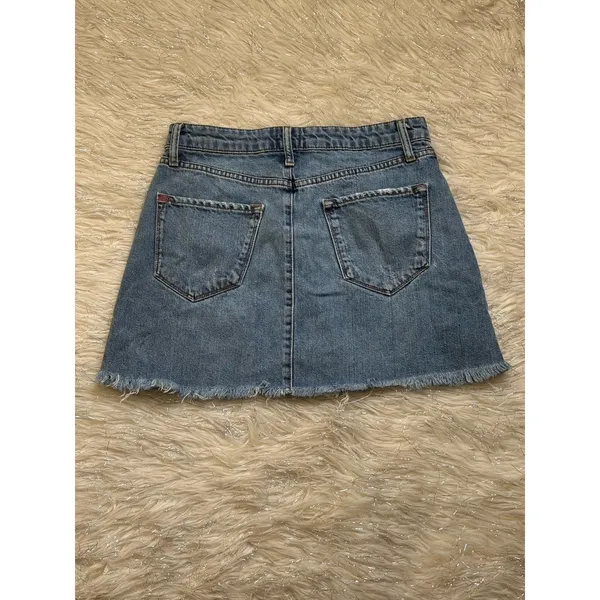BDG Urban Outfitters Women’s Blue Distressed Denim Skirt Size M - Image 2