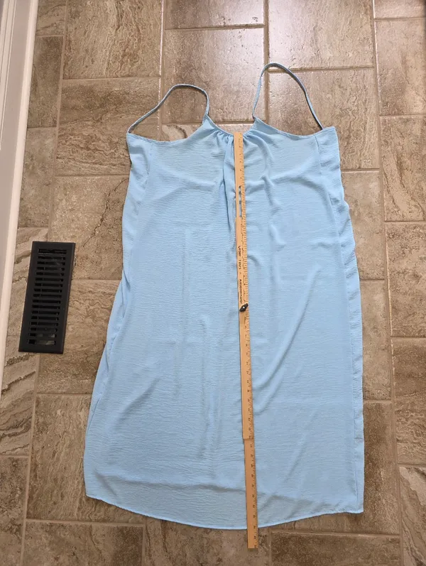 Womens Spaghetti Strap Maxi Dress Size Large Oversized Lightweight Beach NEW - Image 8