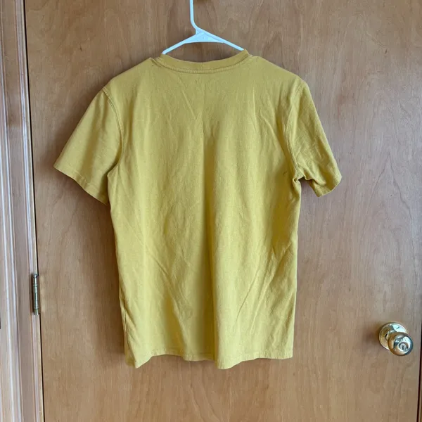 Carhartt Pocket T-Shirt Women Medium Yellow‎ Loose Fit Short Sleeve Crewneck - Image 3