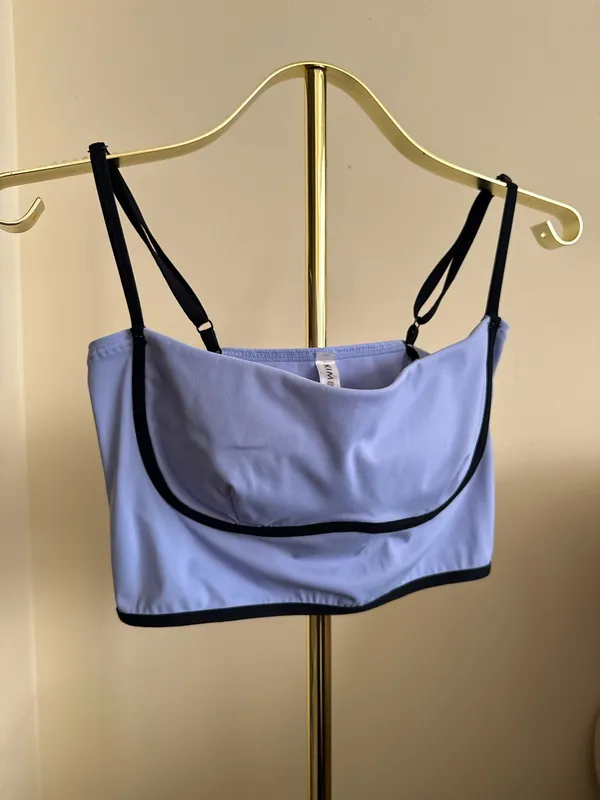 Kimberly Women’s Light Blue Tank Top with Black Trim - Image 3