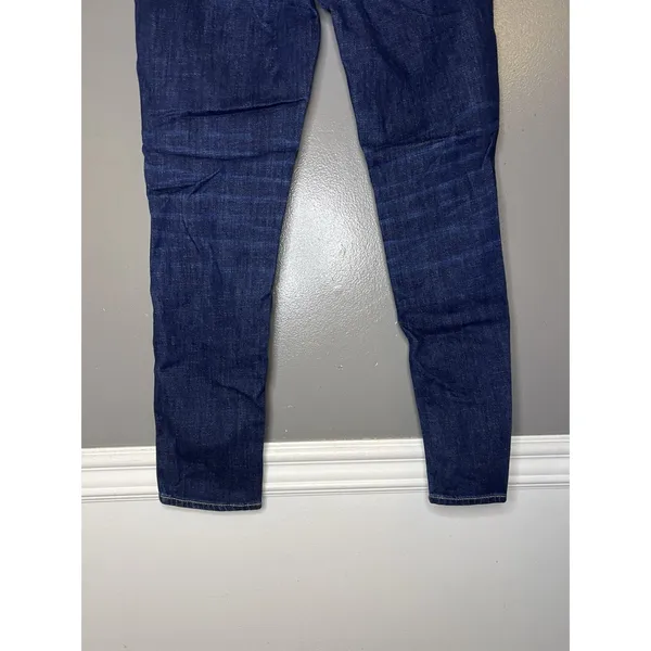 American Eagle Outfitters Tomgirl Jeans Womens 4 Dark Wash Blue Distressed Denim - Image 7