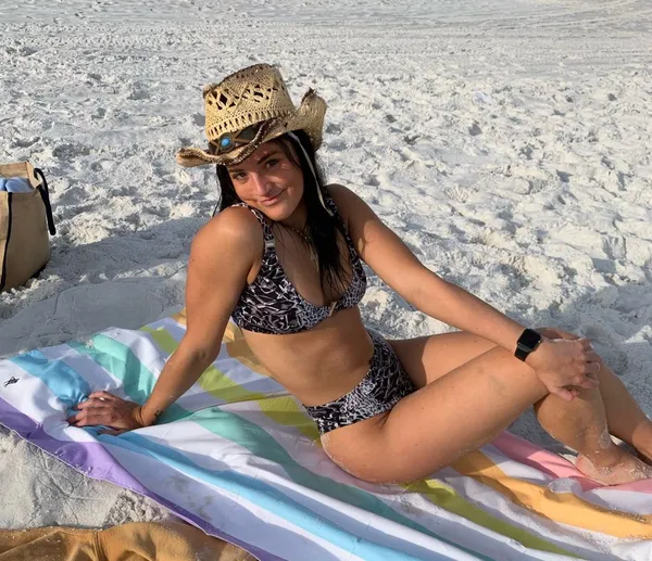 Women’s Black & White Printed Bikini Set Size M - Image 2