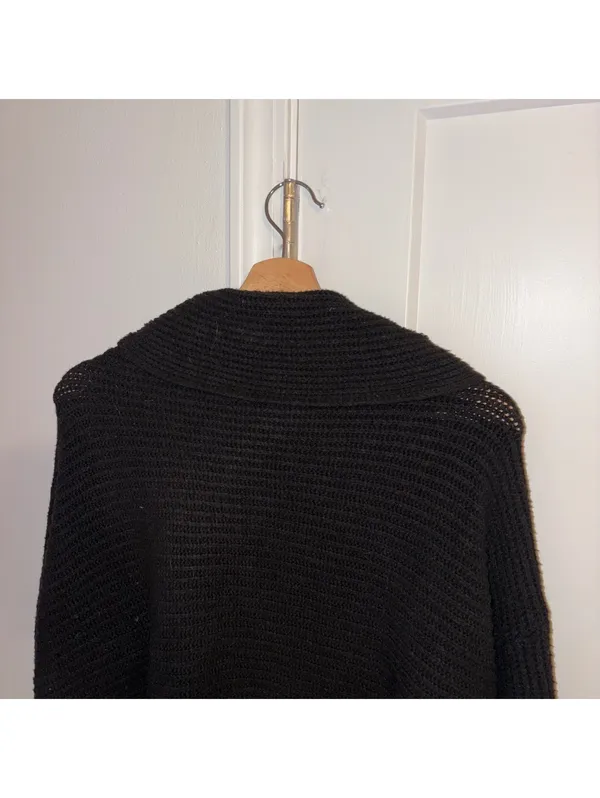Pilcro By Anthropologie $158 Woman’s S Oversized Black Knit Pullover Sweater - Image 5