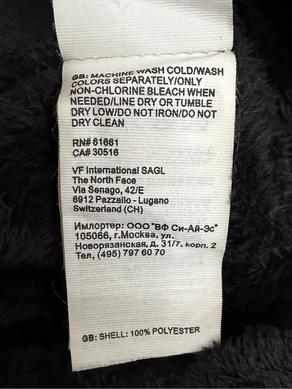 The North Face Unisex Denali Thermal Black Fleece Beanie, OS - Image 6