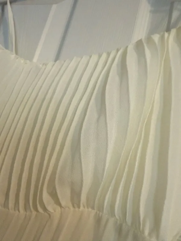 SHEIN white pleated dress - Image 3