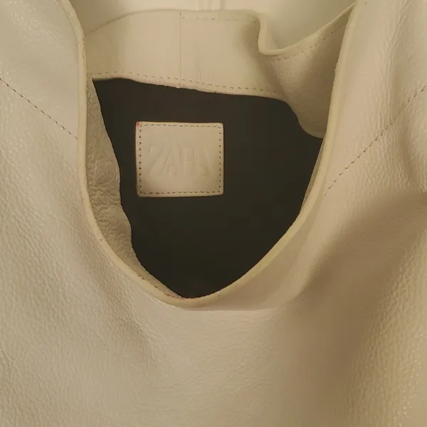 Zara White shoulder tote - Image 5