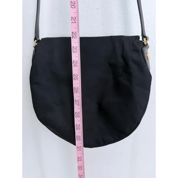 Marc Jacobs Crossbody Bag Black Nylon Leather Trim Gold Hardware OS - Image 12