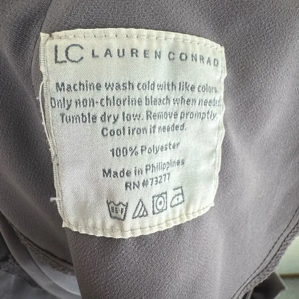 LC Lauren Conrad Lightweight Mauve Ankle‎ Fit Mid Rise Bow Belt Pants Size 6 - Image 7