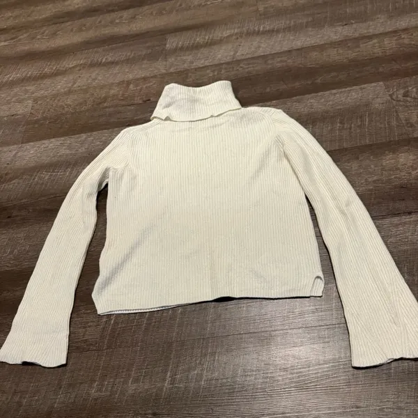 Madewell Cream Merino Wool & Alpaca Blend Turtleneck Sweater - Image 5