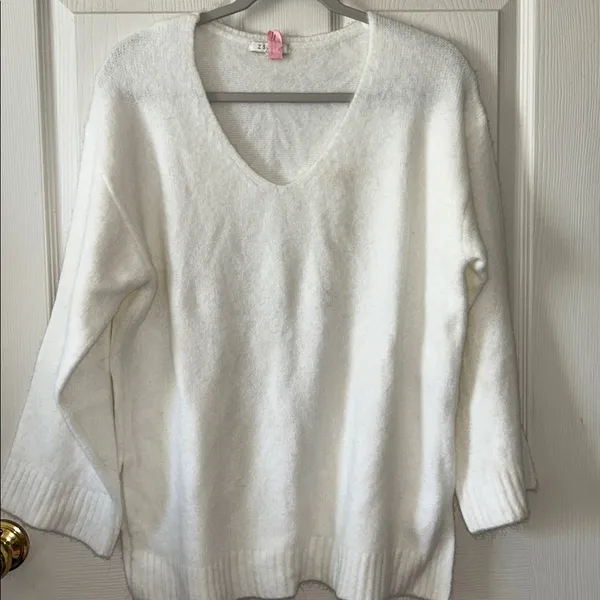 Z Supply Womens Weekender Soft Modern Sweater‎ in Color Sea Salt Size Small - Image 5