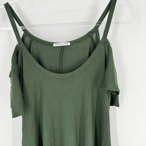 Robin‎ Piccone Cold Shoulder Mini Dress with Pockets Green Size Small - Image 2