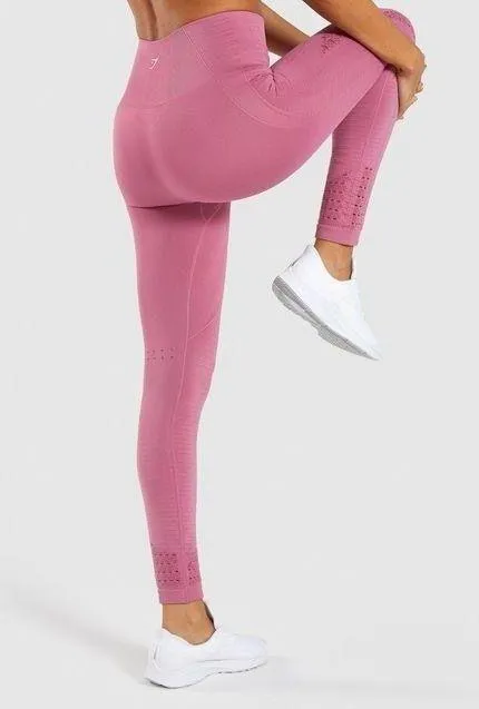Gymshark Energy+ Seamless Leggings - Dusky Pink - Image 2