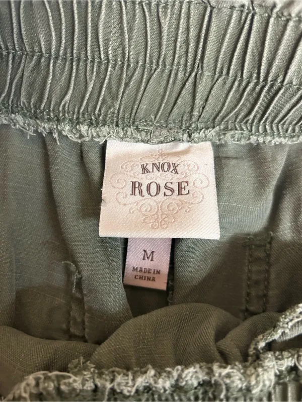 Knox Rose Wide Leg Paperbag Pants Size Medium - Image 8