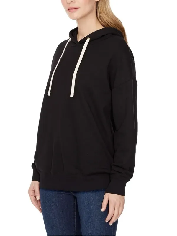 Buffalo David Bitton Black Super Soft Pullover Hoodie Sweatshirt Small - Image 3