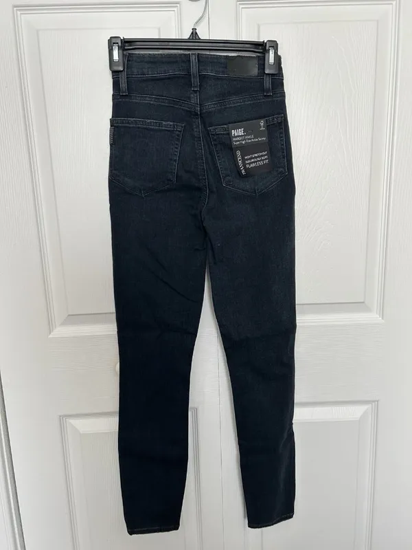 Paige Women's Margot Ankle Skinny Jeans Transcend High Rise Dark Blue Size 23 - Image 2